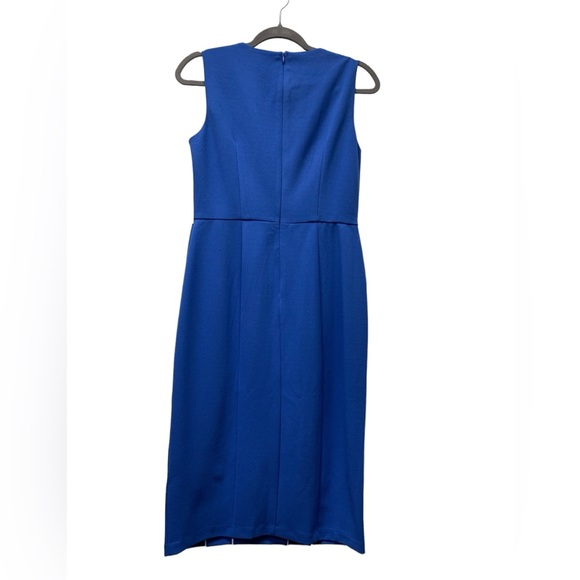 New! Donna Morgan blue piping sheath sleeveless dress, size 6 - Picture 5 of 9